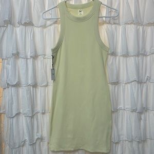 Aritzia yellow bodycon dress